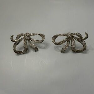 Mignonne Gavigan Silver Bow Earrings